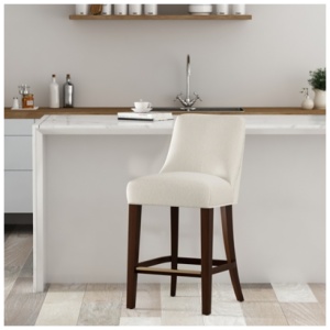 Manhattan Comfort Beever Counter Height Bar Stool, Cream