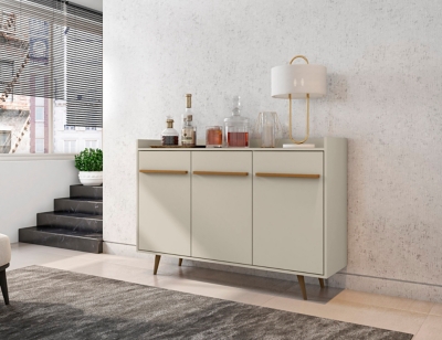 Manhattan Comfort Bradley Buffet Stand, Off White