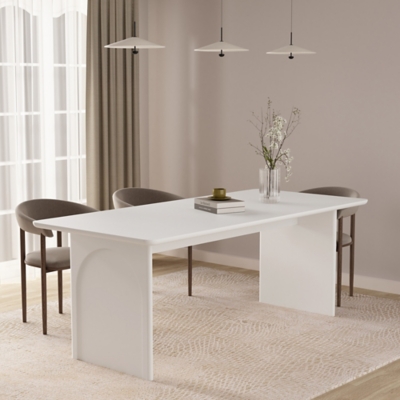 Manhattan Comfort Ella Dining Table, White