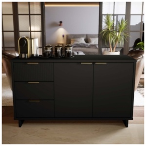 Manhattan Comfort Granville Sideboard, Black