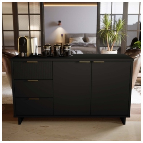 Manhattan Comfort Granville Sideboard, Black