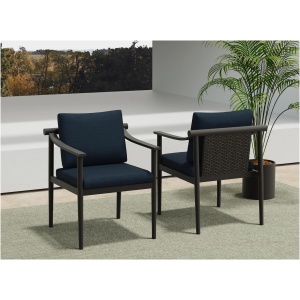 Moana Outdoor Patio Side Chairs - Set of 2