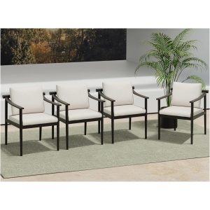 Moana Outdoor Patio Side Chairs - Set of 4