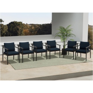 Moana Outdoor Patio Side Chairs - Set of 6