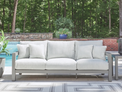 Moonlight View Outdoor Sofa with Cushion, Gray