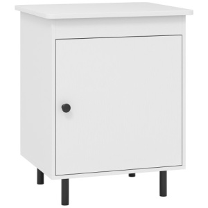 Nightstand Mid Century End Tables with Door-1 Pieces