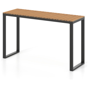 Outdoor Rectangle Console Table with Long-Lasting WPC Tabletop