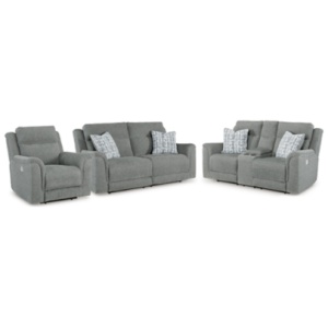 Overflow Sofa, Loveseat and Recliner, Steel