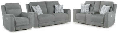 Overflow Sofa, Loveseat and Recliner, Steel