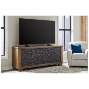 Rosswain 80" TV Stand, Warm Brown
