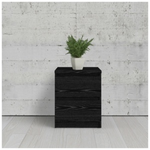 Scottsdale 2 Drawer Nightstand, Black