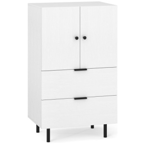 Sideboard Buffet Cabinet 2-Door Serving Cupboard with Drawers-White