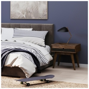 Simpli Home Clarkson End Table, Rustic Natural Aged Brown