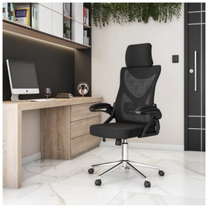 Techni Mobili Ergonomic Home Office Desk Chair, Black