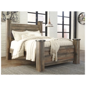 Trinell Queen Poster Bed, Brown