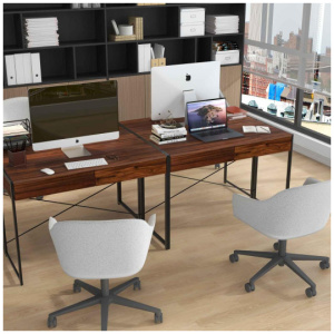 Versatile Home Office Desk and Storage Cabinet Bundle