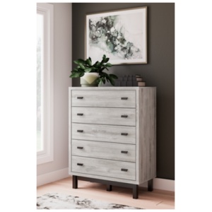 Vessalli 5 Drawer Chest of Drawers, Two-tone