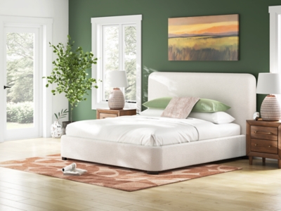 Whittgate King Next-Gen Nuvella™ Performance Fabric Bed, Beige