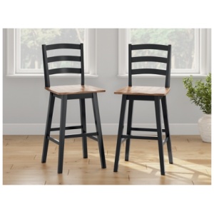 Wildenauer Bar Height Bar Stool, Brown/Black