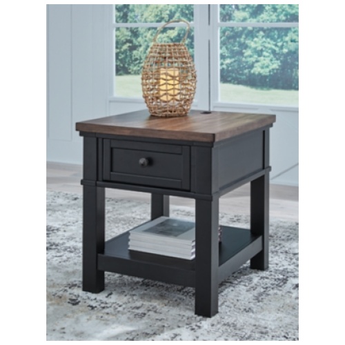 Wildenauer End Table, Brown/Black