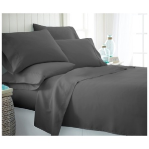 iEnjoy Home Luxury Ultra Soft California King Bed Sheet Set, Gray