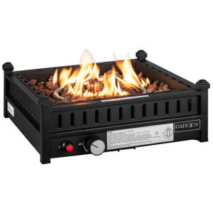 16.5 Inch Tabletop Propane Fire Pit with Simple Ignition System-Black