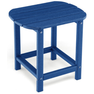 18 Inch Weather Resistant Side Table for Garden Yard Patio-Navy
