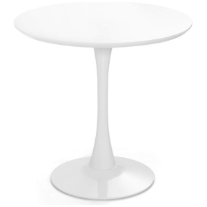 32 Inch Modern Tulip Round Dining Table with MDF Top-White