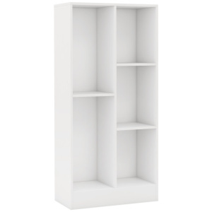 41 Inches 5-Cube Floor Bookcase with 2 Anti-Tipping Kits-White