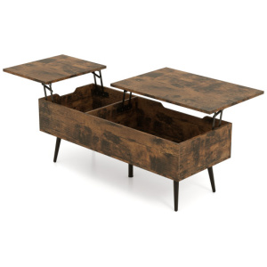 47 Inch Lift Top Coffee Table with 2 Hidden Compartments-Coffee