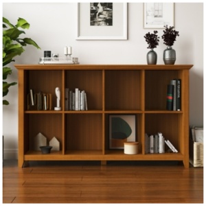 Acadian 8 Cube Bookcase and Storage Unit, Brown