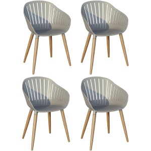 Amazonia Outdoor 4-pc. Eucalyptus Chairs