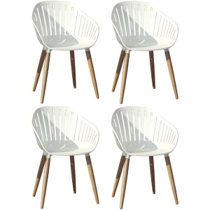 Amazonia Outdoor Eucalyptus Dining Chair - Set of 4