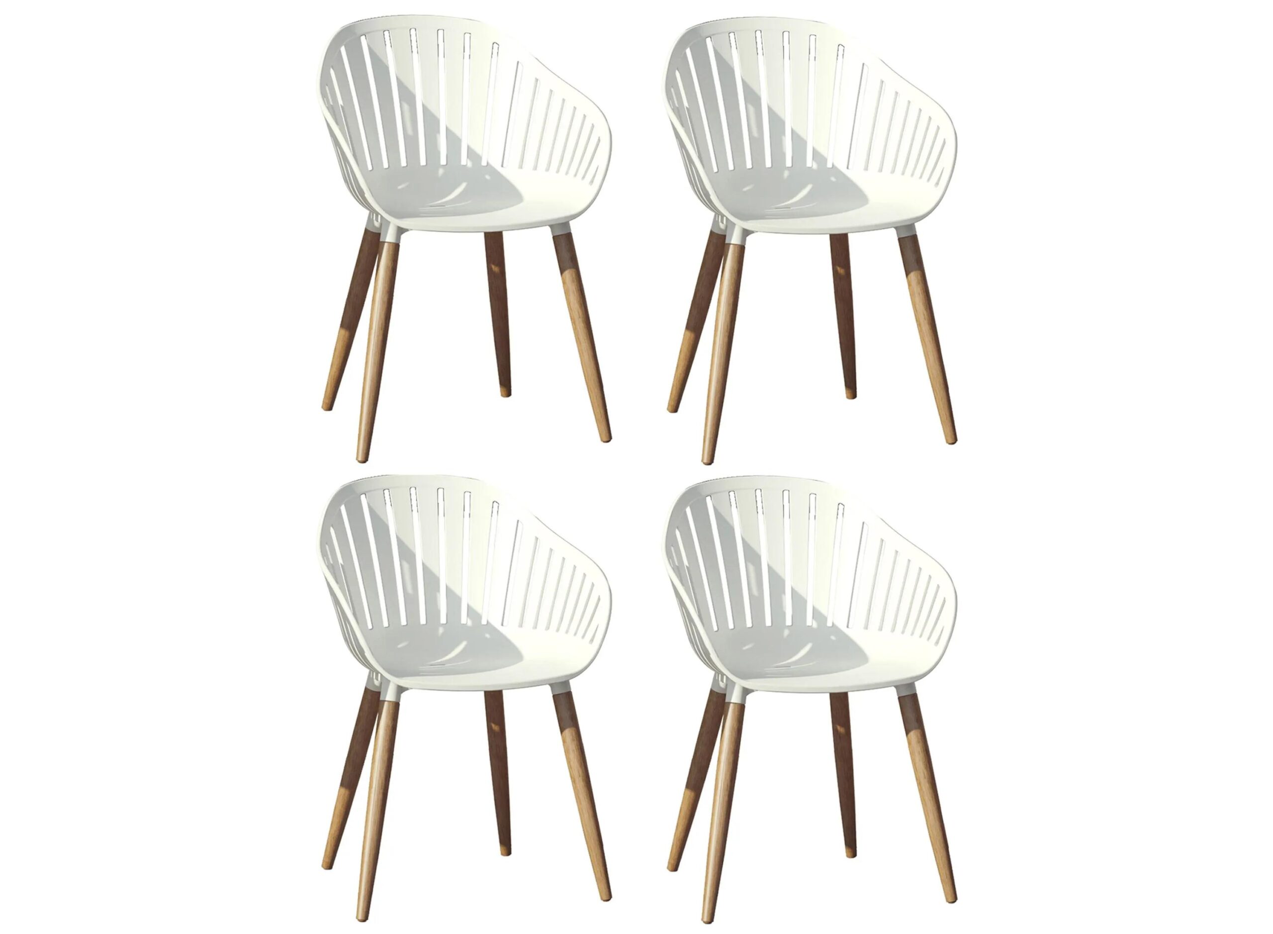 Amazonia Outdoor Eucalyptus Dining Chair - Set of 4