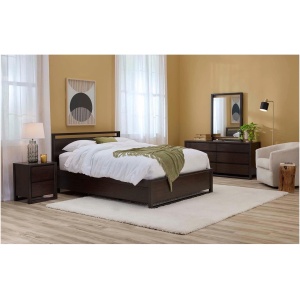 Aversa 4-pc. Bedroom Set w/ 1-side Storage Bed and 2-Drawer Nightstand