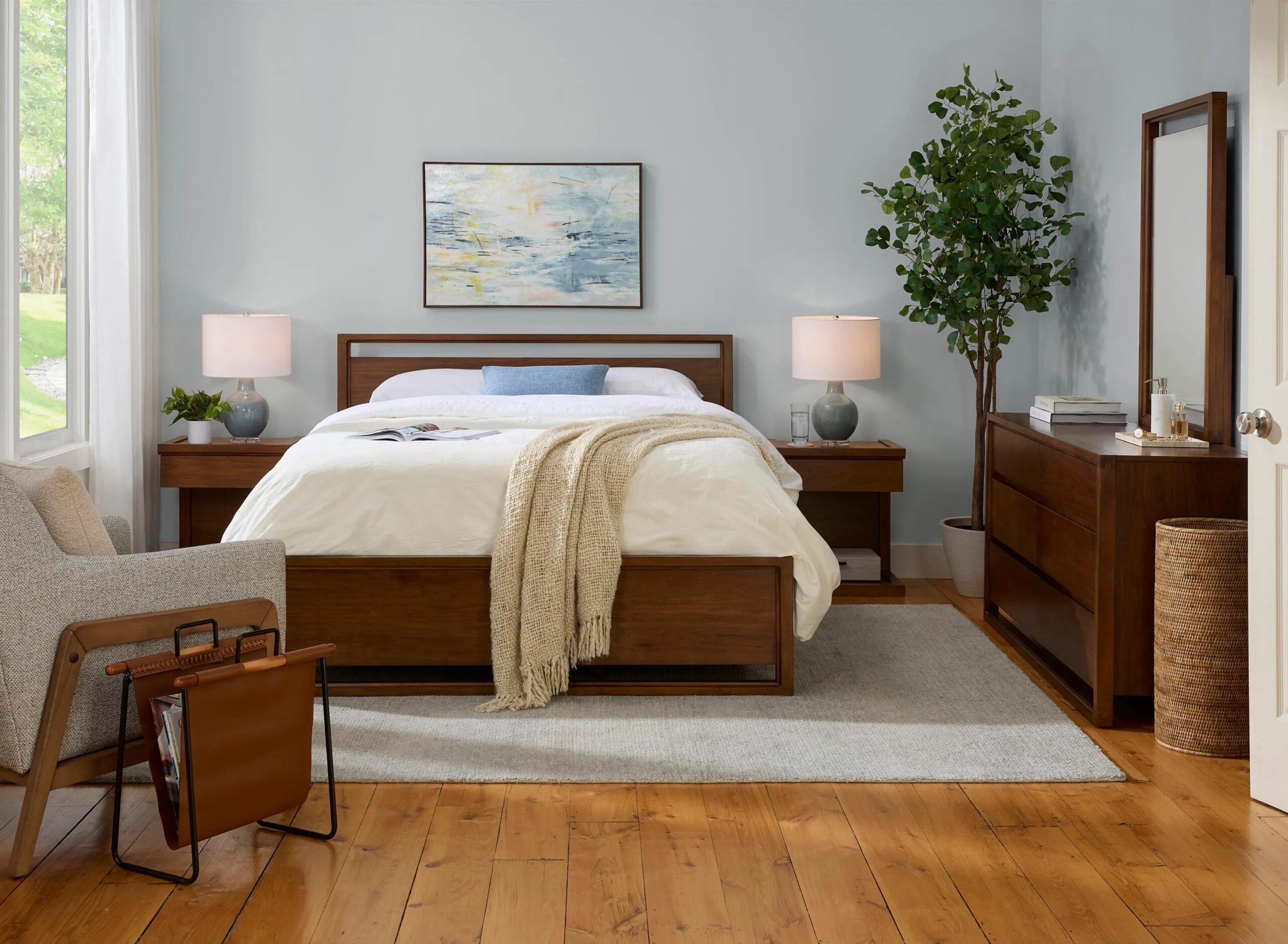 Aversa 4-pc. Platform Bedroom Set w/ 1-Drawer Nightstand