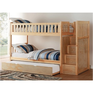 Belisar Bunk Bed With Trundle & Storage Staircase