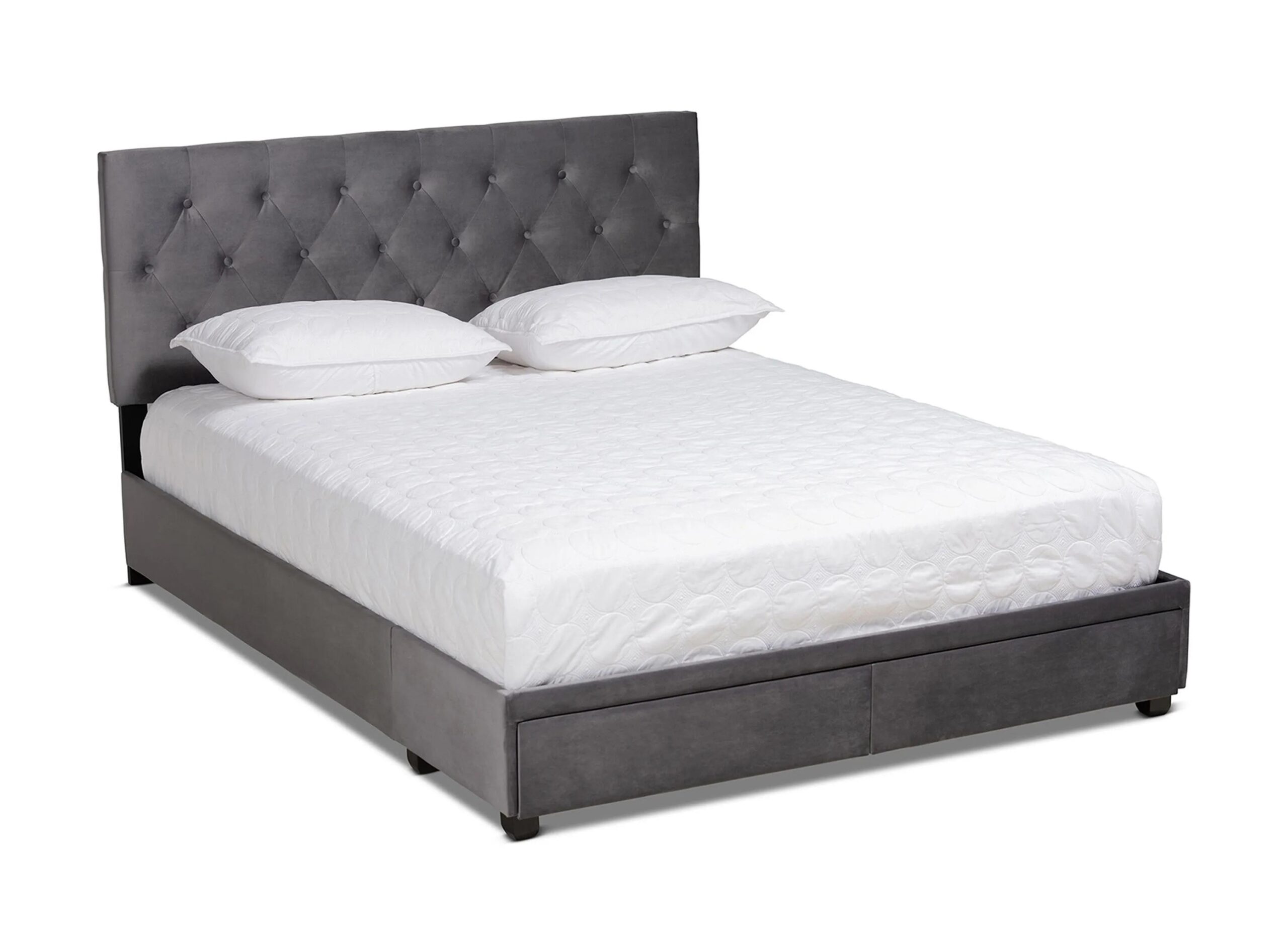 Caronia Upholstered 2-Drawer Platform Storage Bed