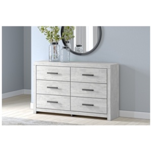 Cayboni 6 Drawer Dresser, Whitewash