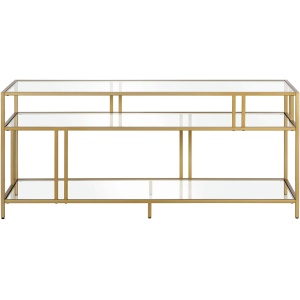Cortland TV Stand with Glass Shelves
