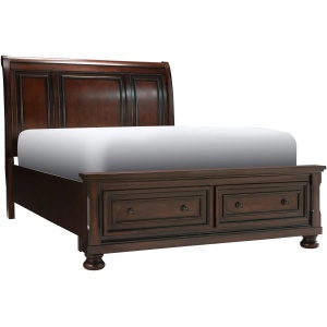 Donegan Sleigh Platform Storage Bed