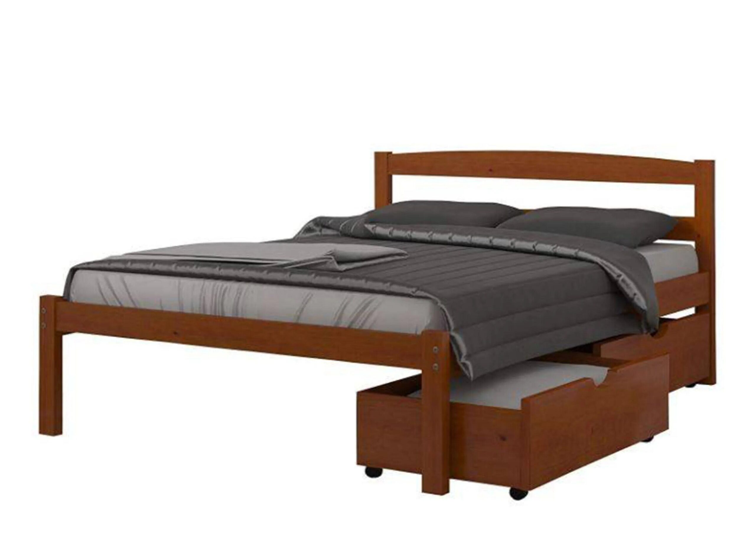 Econo Scandinavian Bed with Dual Underbed Drawers