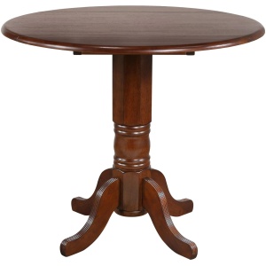 Fenway Round Drop Leaf Bar-Height Dining Table