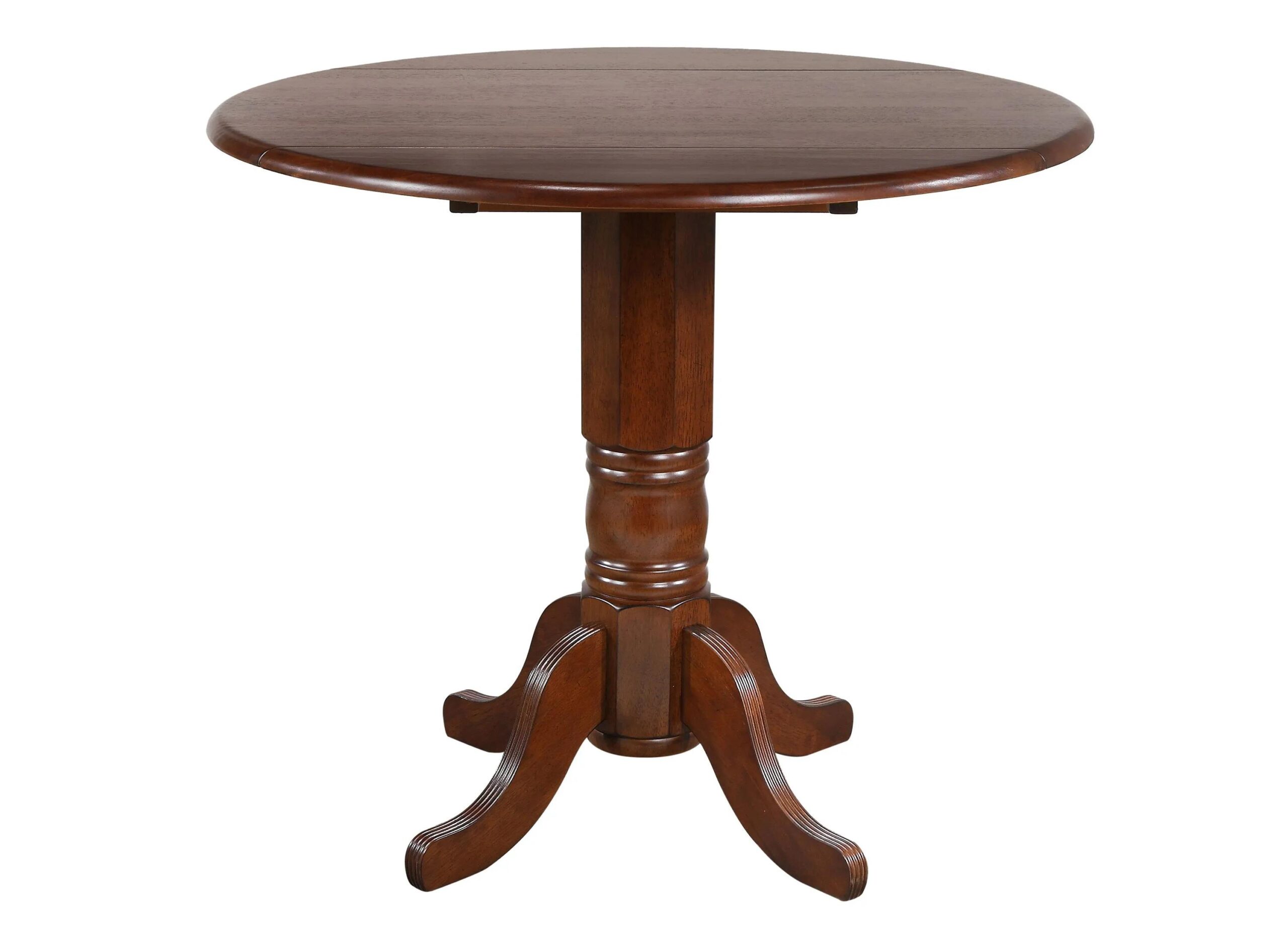 Fenway Round Drop Leaf Bar-Height Dining Table