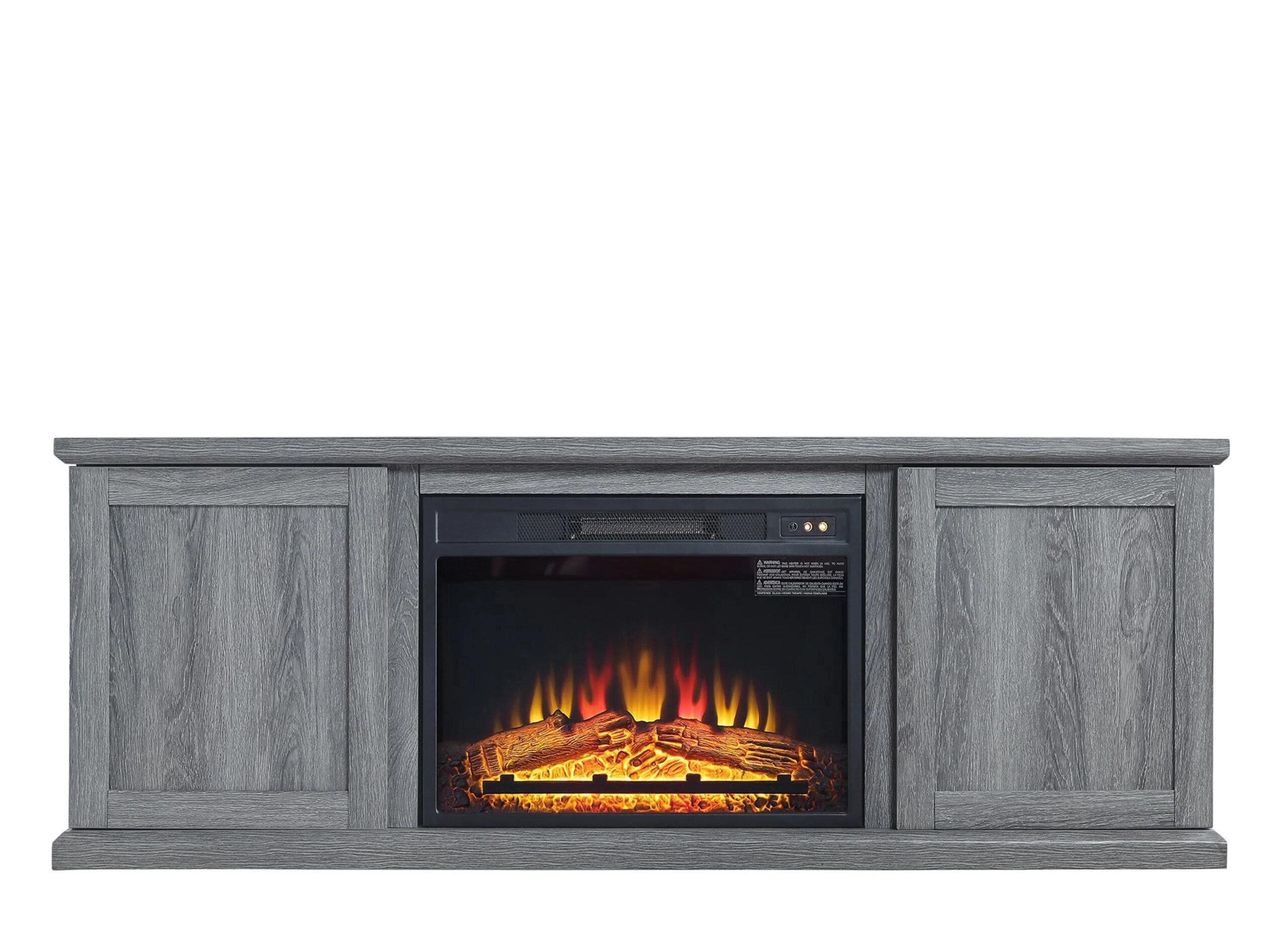 Franklin 60" TV Console with Fireplace