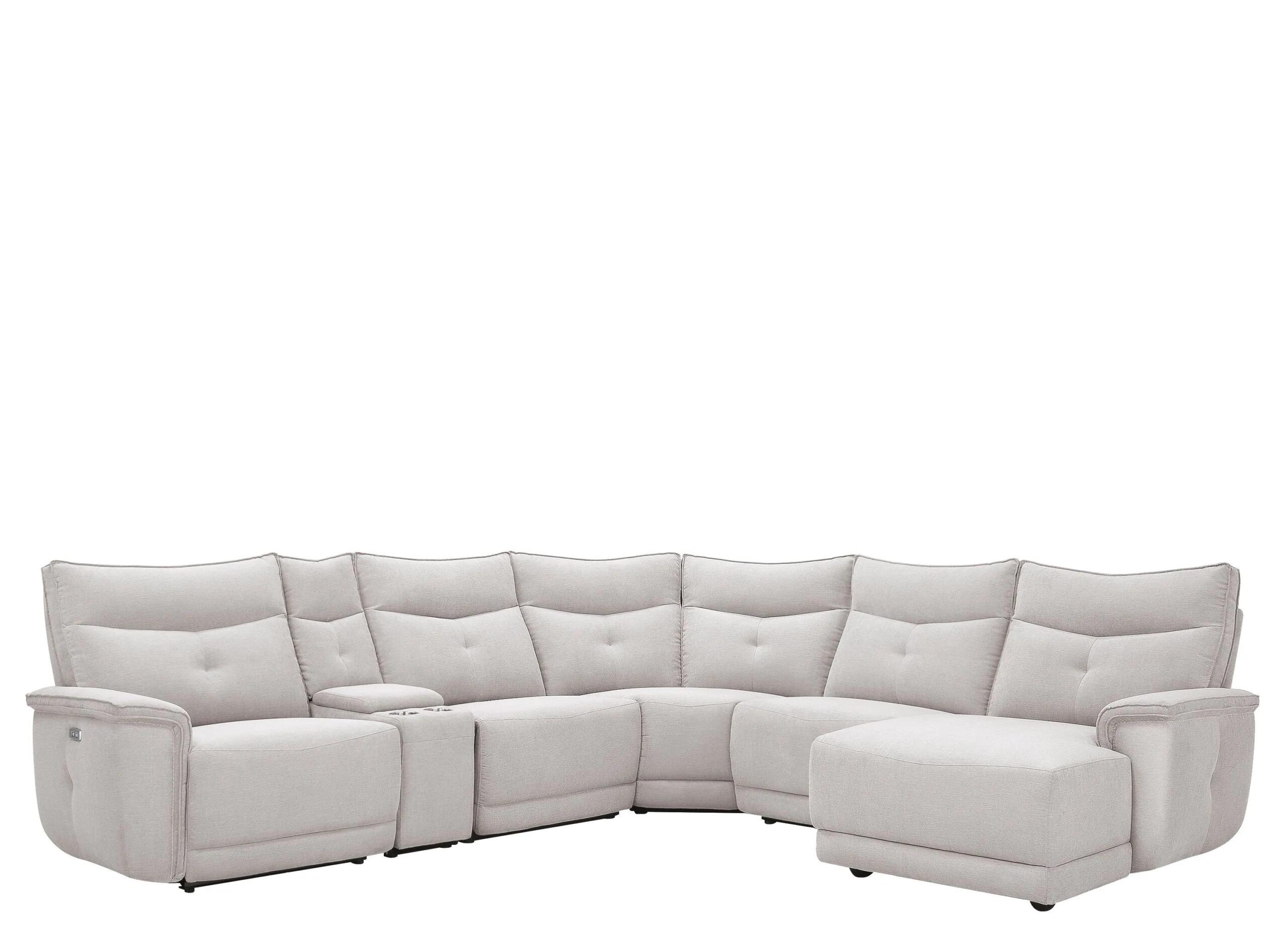Graceland 6-pc. Sectional Sofa w/Power Headrests