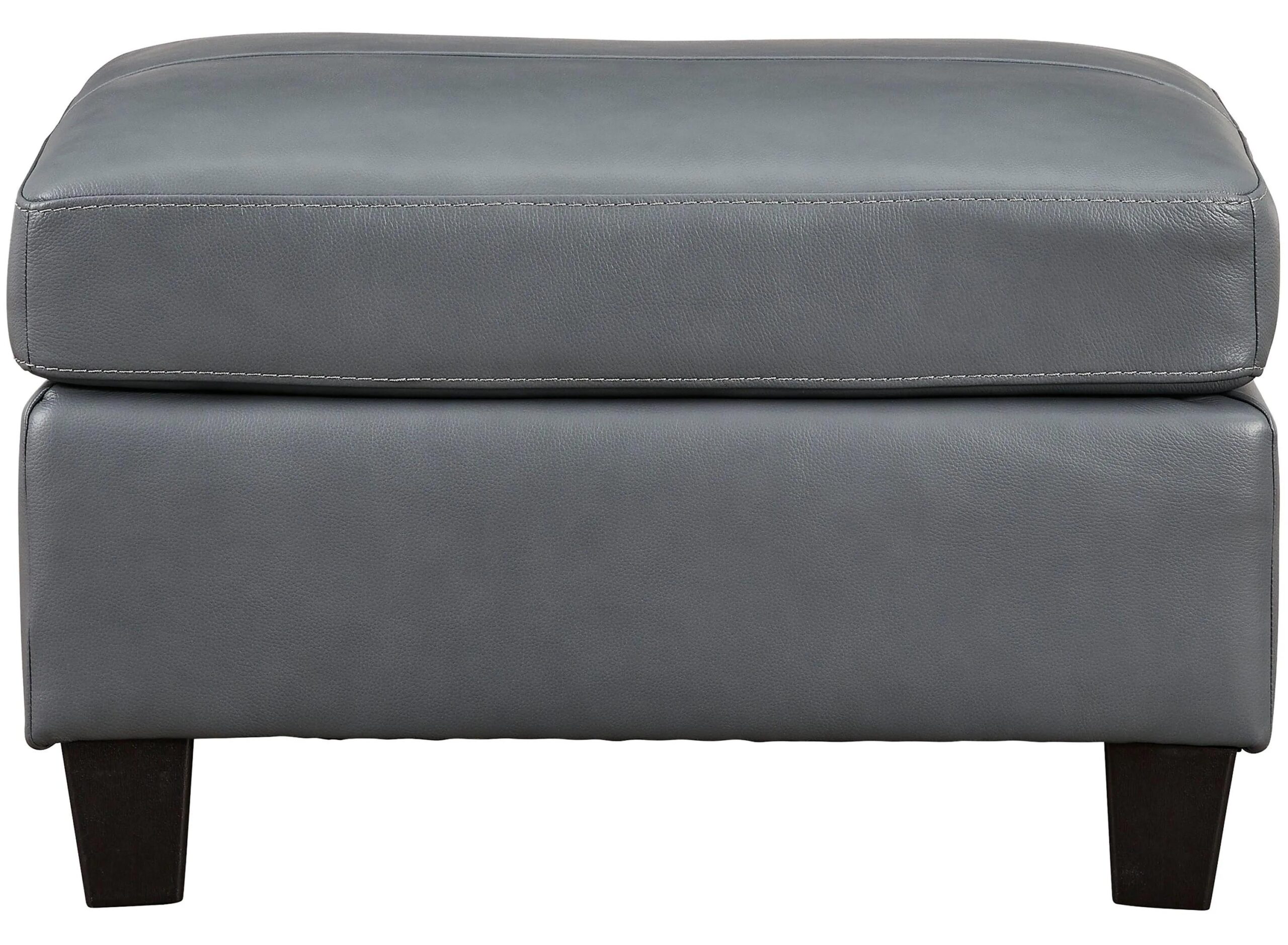 Grant Leather Ottoman