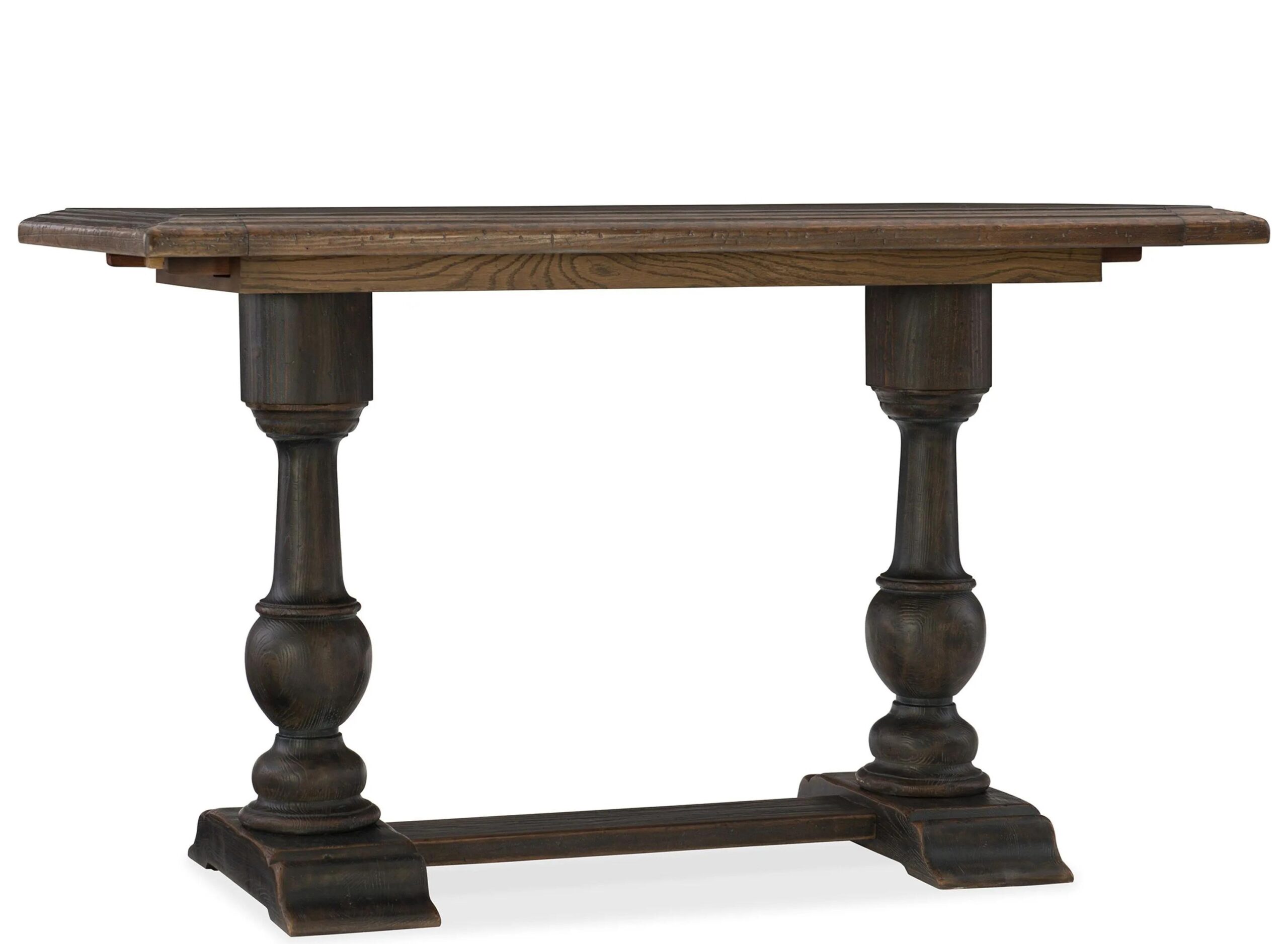 Hill Country Rectangular Adjustable-Height Dining Table with Two Leaves