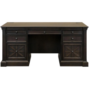 Kingston Traditional Wood Double Pedestal Executive Desk