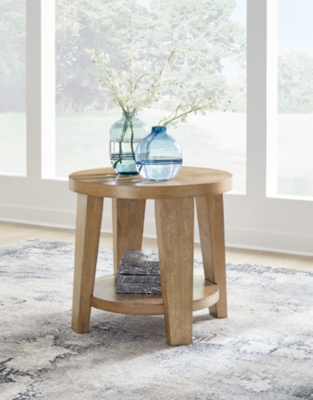 Kristiland End Table, Light Brown